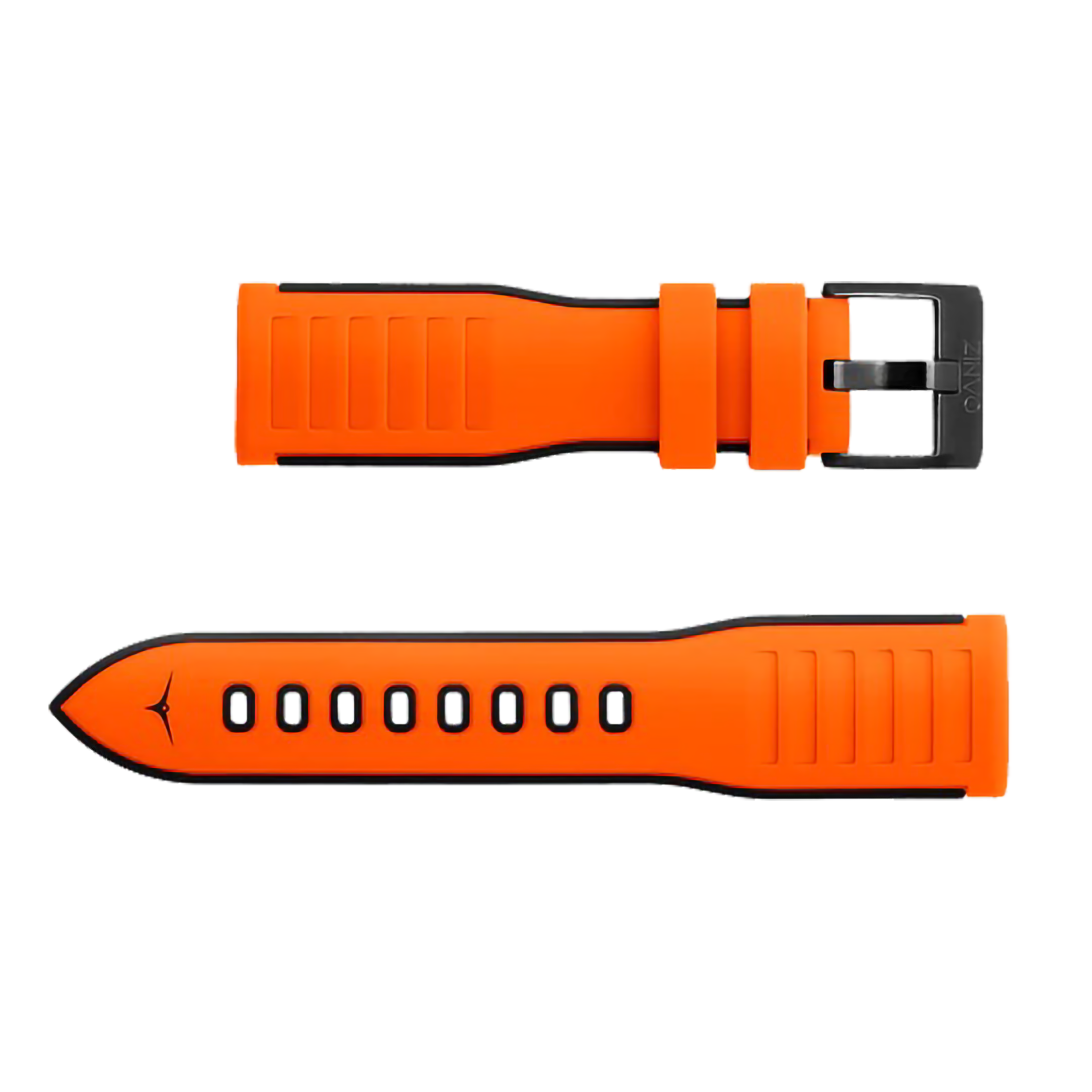 BLAZE ORANGE RUBBER STRAP