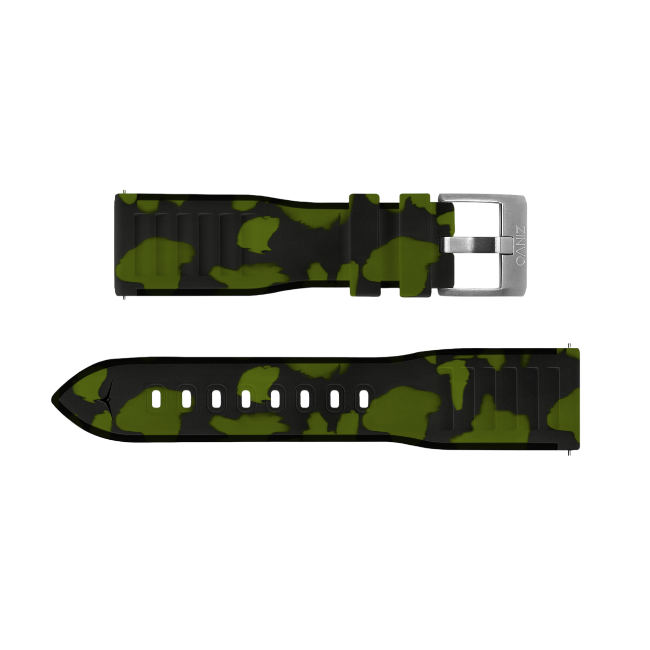CAMO GREEN RUBBER STRAP