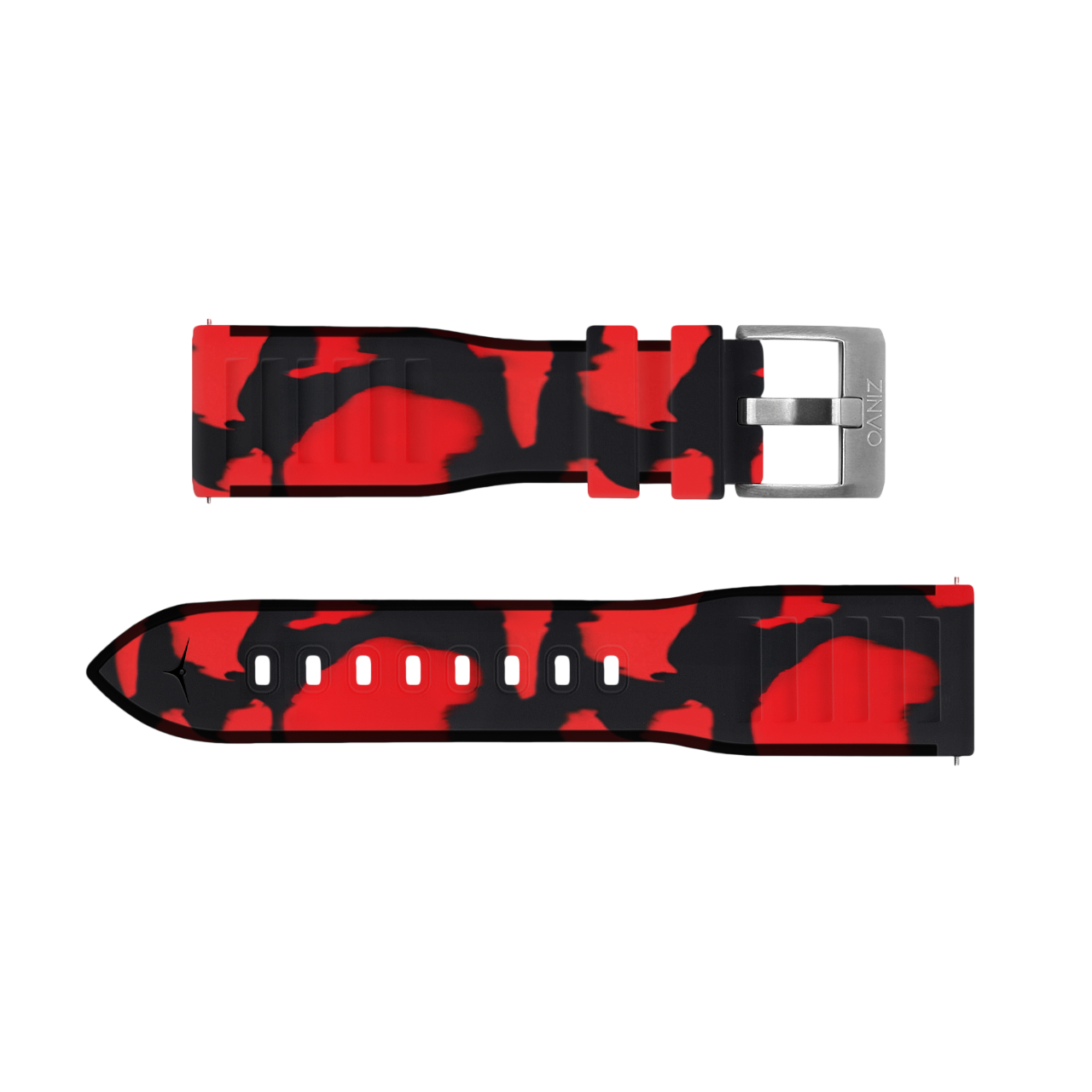 CAMO RED RUBBER STRAP